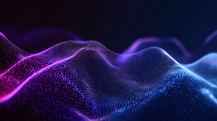 Futuristic Data Stream Wave Design
