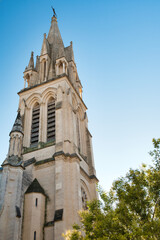 Fototapeta premium Neo-Gothic Church of Saint Anne, LE CARRE SAINTE-ANNE located in the historic center of Montpellier, France.