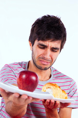 young man food decision