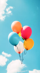 Festive Balloon Celebration Background