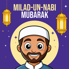 Milad un nabi islamic festival post design