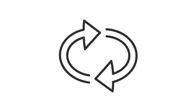 Circular Arrows - A Symbol of Renewal and Continuous Process.