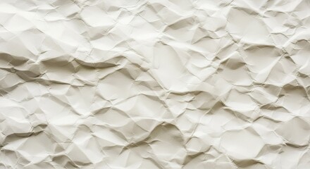 Obraz premium A close-up view of a textured white surface with crumpled paper