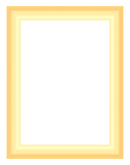 Obraz premium Elegant golden decorative frame border template, luxury photo presentation vector