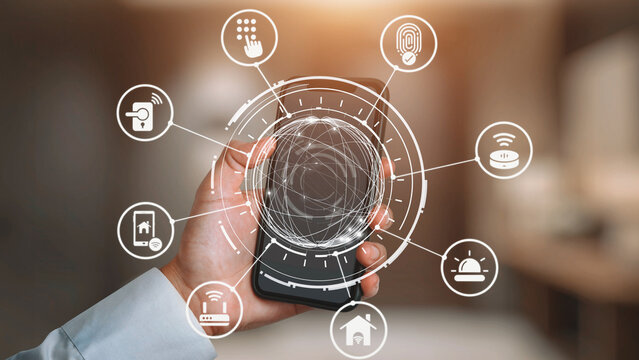 Concept of smart home automation enhances modern living. This innovative smart home system provides security, convenience, and control for a connected lifestyle. Gist