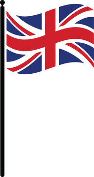 Union jack flag vector illustration.
