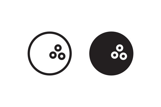 Button Sewing Icon Vector