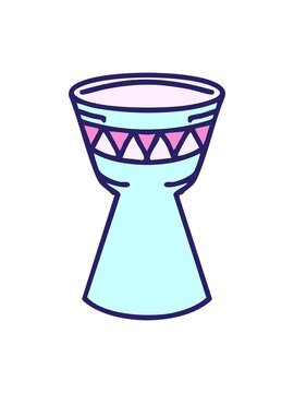 bob and pause animation of brazilian drum carnival instrument