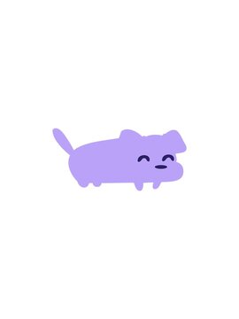 flashy sales animation of little dog