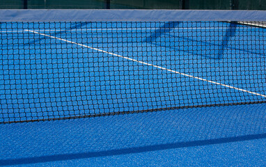 Padel and tennis court net