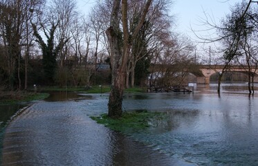 Crue de la Loire &agrave; Nantes