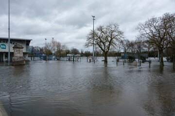 Crue de la Loire &agrave; Nantes