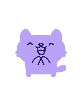 jumping motion animation of mischievous halloween cat