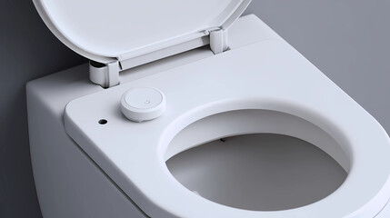 Fototapeta premium Innovative biotech toilet sensor kit featuring minimalist design and health data, Generative AI illustrations.