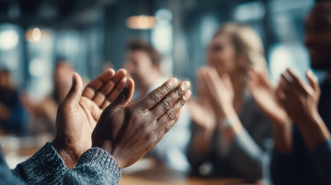 National employee appreciation day brings joyful applause and recognition for hardworking staff in professional office setting