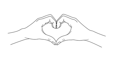 Hands Forming Heart Shape Gesture 1.