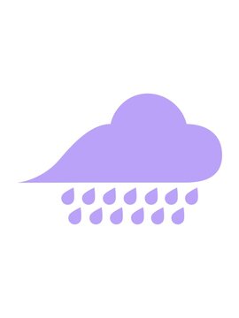 pixelize effect animation of raincloud cartoon