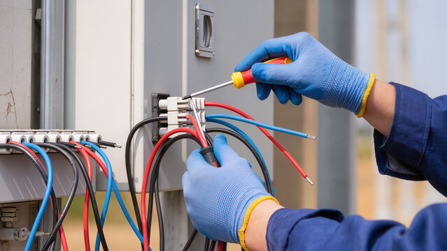 electrician at work