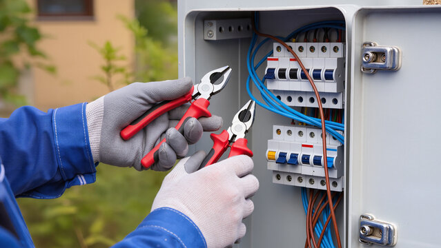 electrician at work