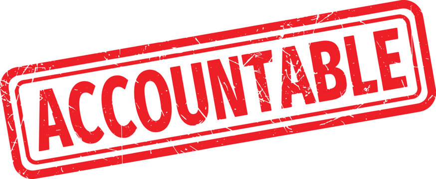 ACCOUNTABLE red rubber stamp text