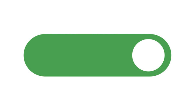 green toggle switch, on off button, control panel, ui ux design