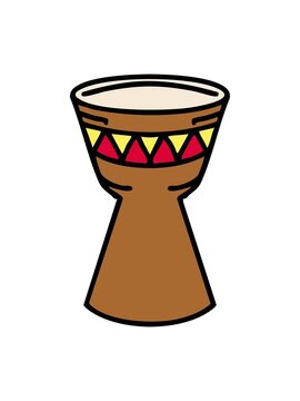 bobbing motion animation of traditional brazilian drum carnival instrument