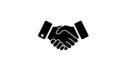 Close-up of handshake symbol representing agreement or partnership