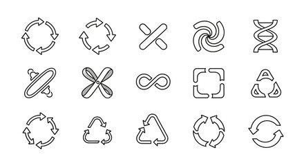 Set of abstract icons and design elements