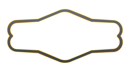 Obraz premium dark gold abstract frame