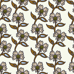 Seamless Floral Pattern in vector