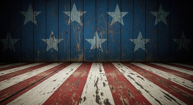 Vintage american flag background for labor day celebrations