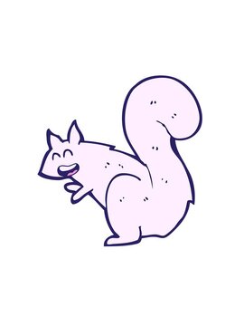 attention grabbing animation of squirrel cartoon