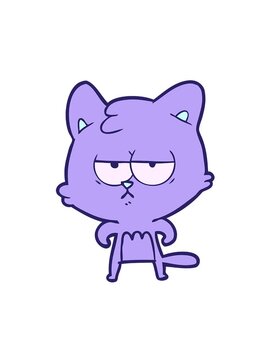 spinning motion animation of bored cat