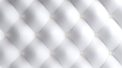 Fototapeta premium White Tufted Upholstery with Diamond Pattern texture