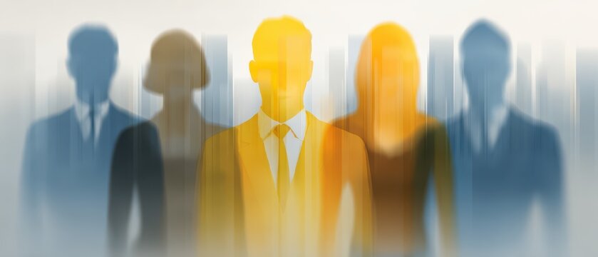 Business talent management in abstract skyline illustration fostering growth and innovation in modern workspaces