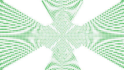 Green Symmetrical Star Pixel Abstract Background Vector Design, Ideal for Islamic Pattern Artwork, Cultural Event Poster, Website Banner and Decorative Branding