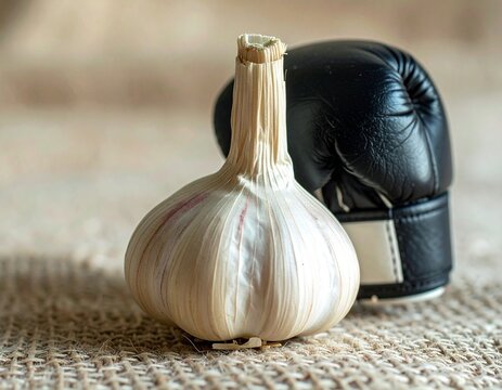 Garlic Bulb and Boxing Glove.