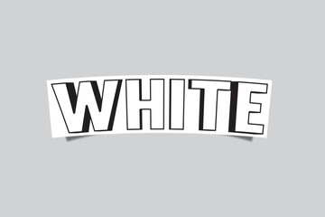 Obraz premium White 3d text effect, White text effect vector, Modern White Script Vector Text Effect 