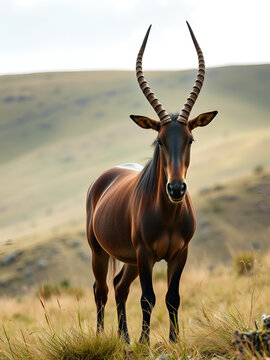 Equus kiang in high altitude grassland