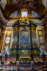 Fototapeta premium Church of the Gesu (Most Holy Name of Jesus) interiors, Rome, Italy
