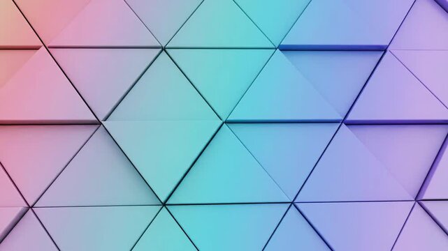 Abstract Triangle Pattern with Pastel Gradient - Modern Geometric Design.