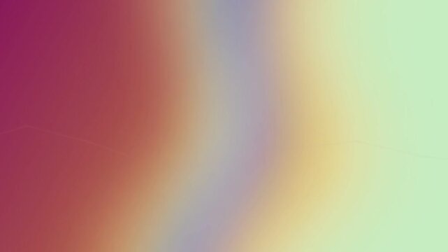 A smooth, abstract gradient background transitioning from deep maroon on the left through a subtle purple and yellow to a soft mint green on the right, creating a serene color blend.