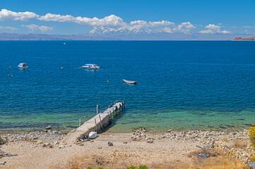 Lonely Dock in Lake Titicaca