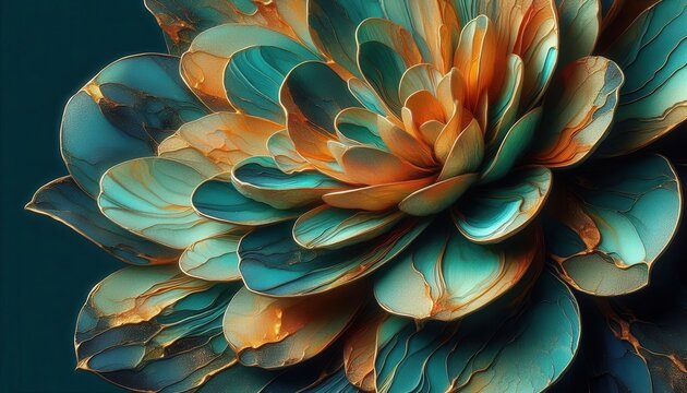Macro Abstract Painted Floral Bloom Background for greeting card, invitation, wedding design.
