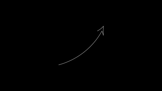 Elegant Curved Arrow Reveal Animation for Text Highlight