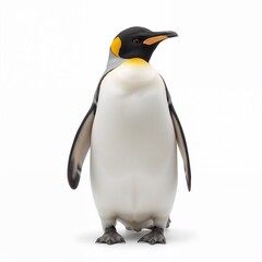 Fototapeta premium penguin on white