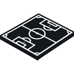 Soccer Pitch Icon Vector © Semesta