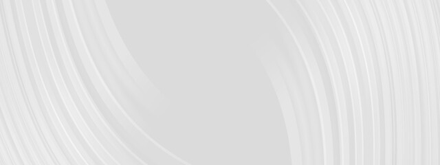 Abstract Architecture Background. 3d Illustration of White Circular Building. Modern Geometric Wallpaper. Futuristic Technology Design