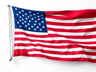 Obraz premium A simple, clean image of the American flag as a symbol of national pride, patriotic, minimal