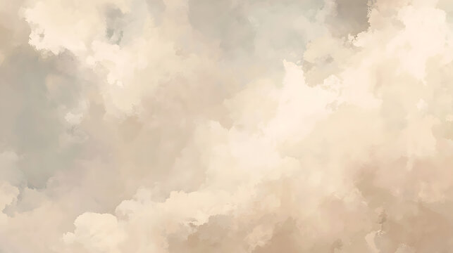 Muted Pastel Abstract Cloud Texture Background beige